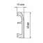 Podlahová lišta Elegance LPC-06-150 šampan škrabaný,2