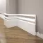 Podlahová lišta  Elegance LPC-09-T101 biely satin