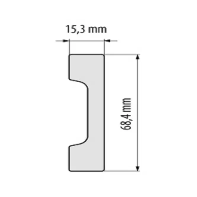 Podlahová lišta  Elegance LPC-23-T101 biely satin