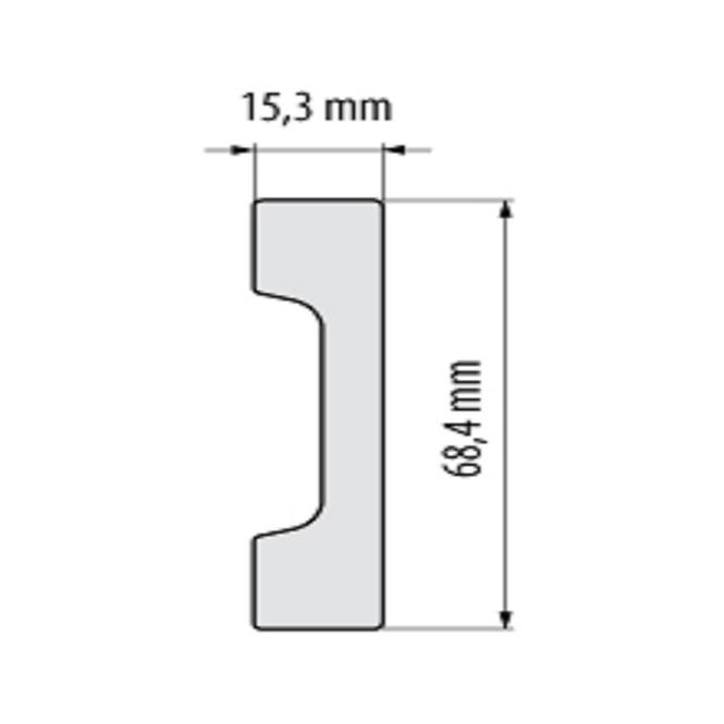 Podlahová lišta  Elegance LPC-23-T101 biely satin