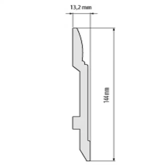Podlahová lišta  Elegance LPC-25-T101 biely satin,2