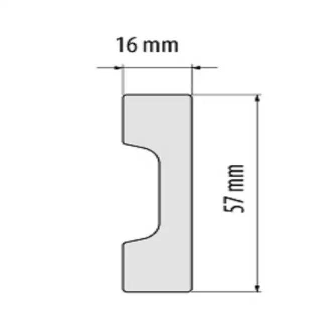 Podlahová lišta  Elegance LPC-27-101 biela matná