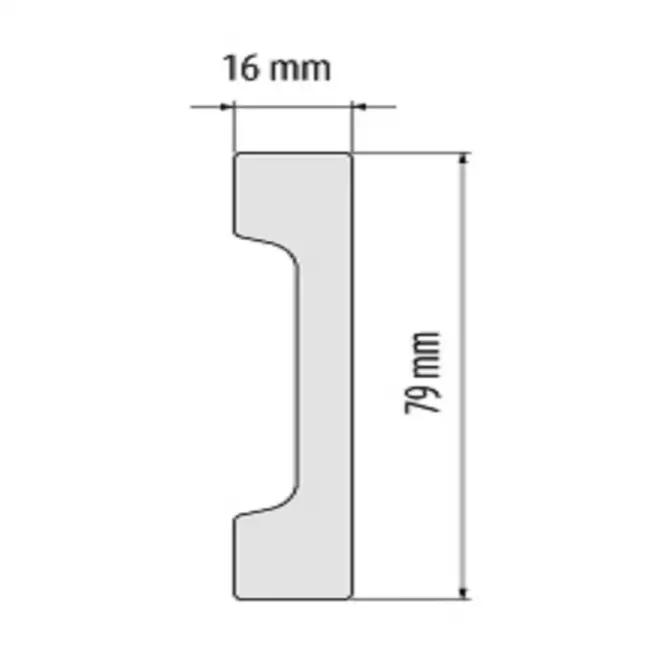 Podlahová lišta  Elegance LPC-28-101 biela matná,2