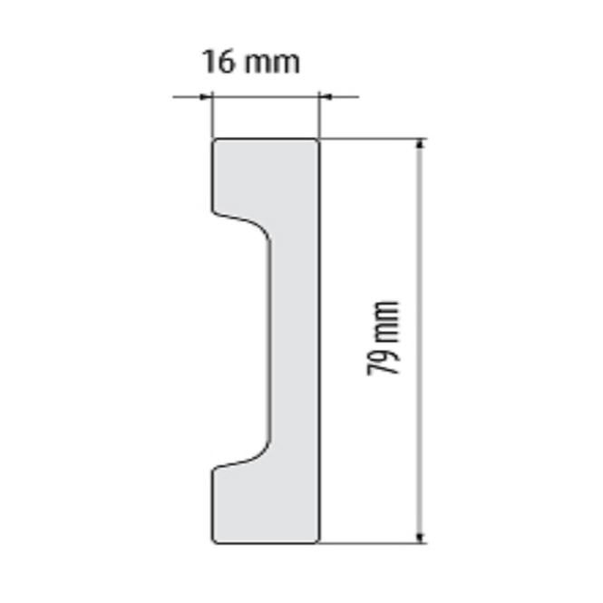 Podlahová lišta  Elegance LPC-28-T101 biely satin