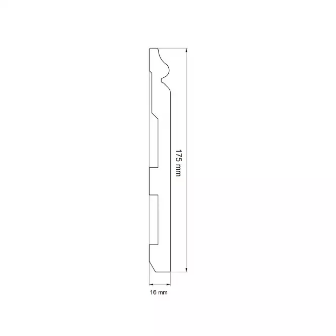 Podlahová lišta  Elegance LPC-33-T101 biely satin,2