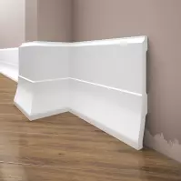 Podlahová lišta  Elegance LPC-35-T101 biely satin