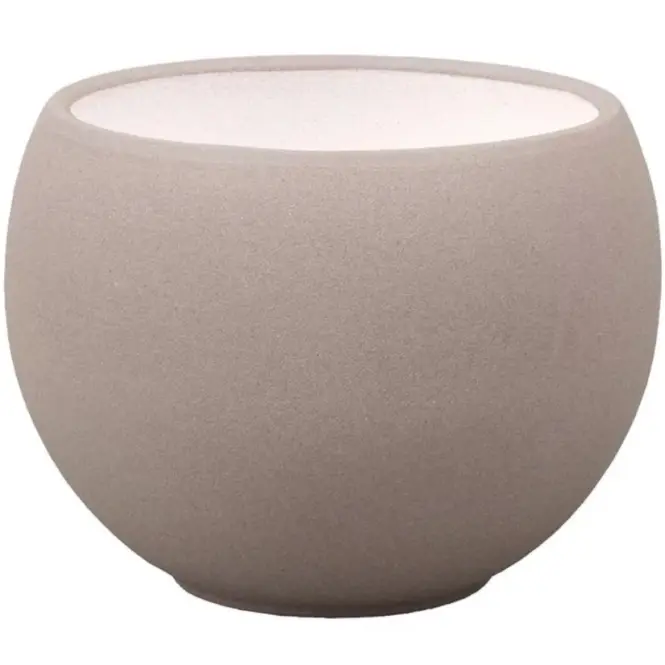 Obal na kvetináč  LUNA STRUKTUR d20cm hnedosivý mat