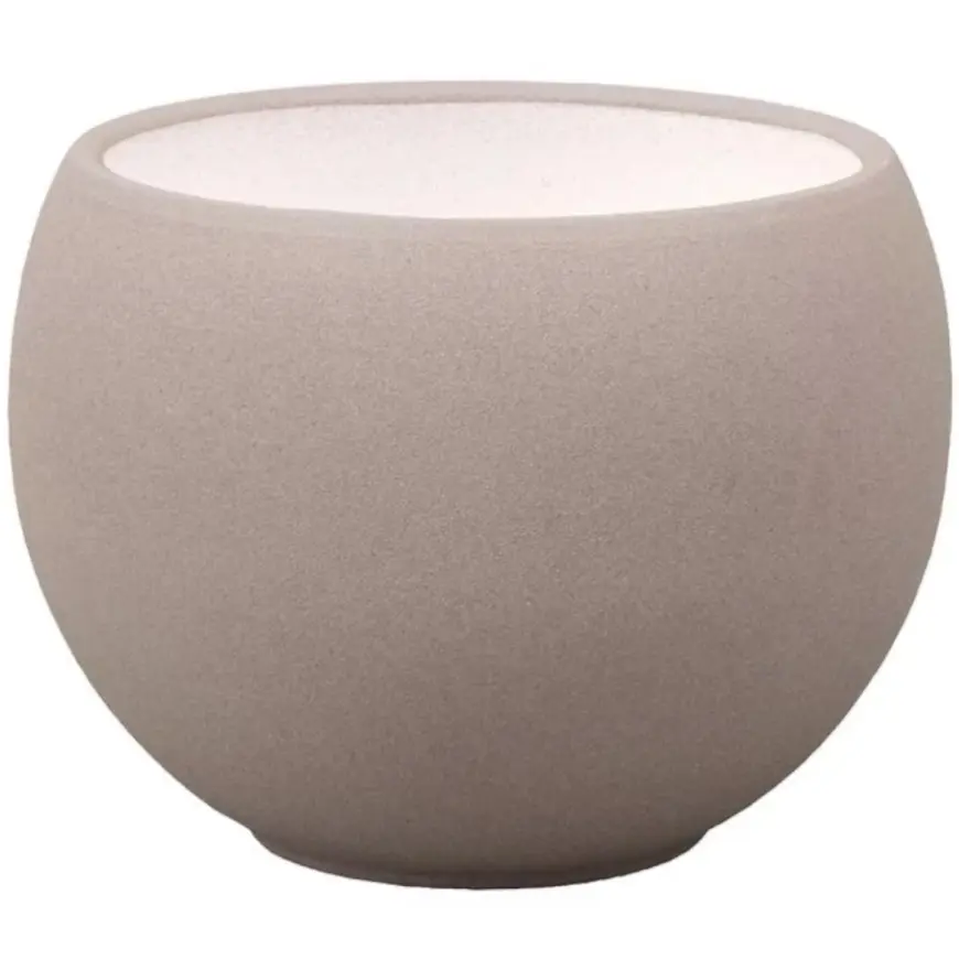 Obal LUNA STRUKTUR d14cm hnedosivá mat