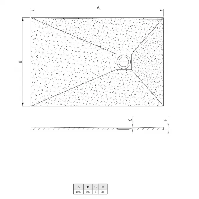 Rohová Vanička Opal 160/80/2.6 šedá,3