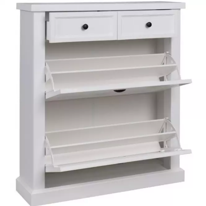 Skrinka na topánky Galia P01 biela,3