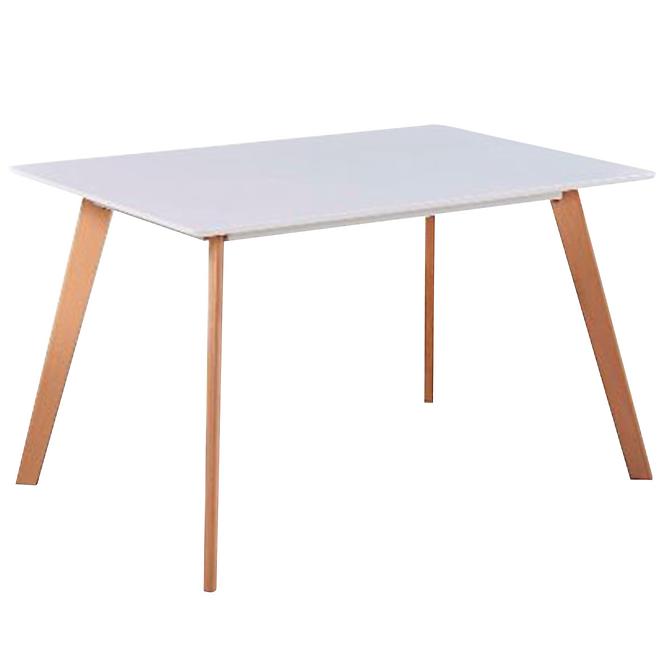 Jedálenský stôl Nordic 120 biela/buk