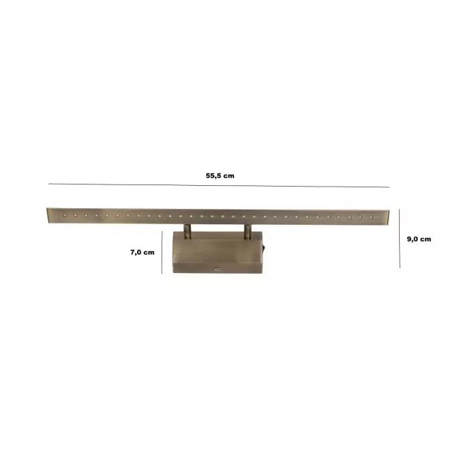 Nástenné svietidlo  Arte AB 555 AG-AB6W55 Antic Brass 6W K1