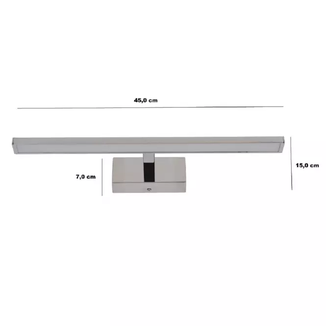 Nástenné svietidlo  Vinci 450 AG-V08W45 chróm 8W K1,3