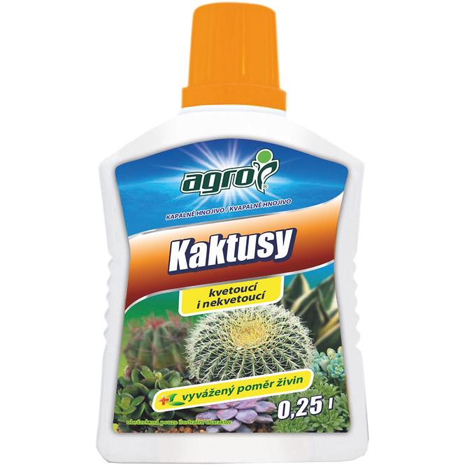 Kvapalné hnojivo kaktusy 0,25 l Agro