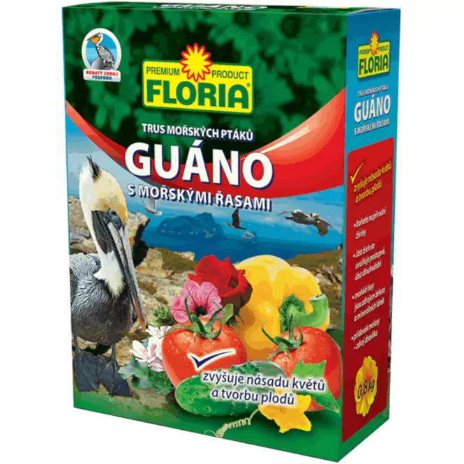 FLORIA Hnojivo guáno s morskými riasami 0,8 kg