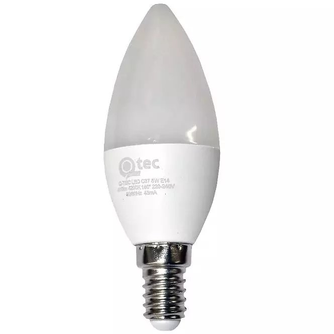 Žiarovka LED QTEC C37 5W E14 2700K