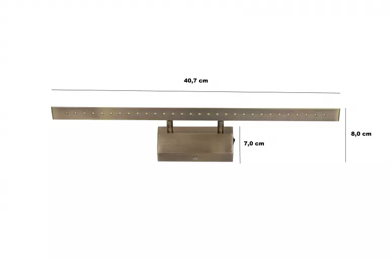 Nástenné svietidlo Arte AB 407 AG-AB4W40 Antic Brass 4W K1,2