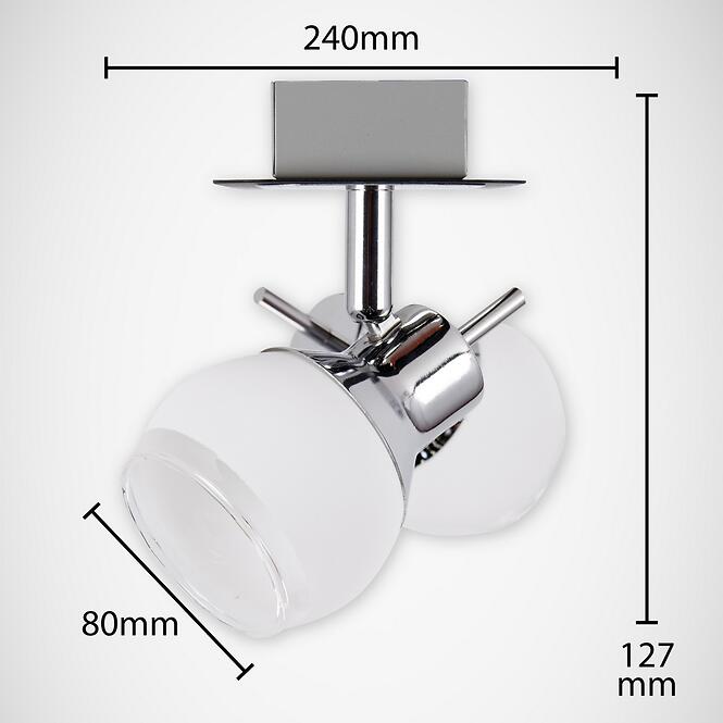 Stropné bodové svietidlo Epos G9 2L LS2,3