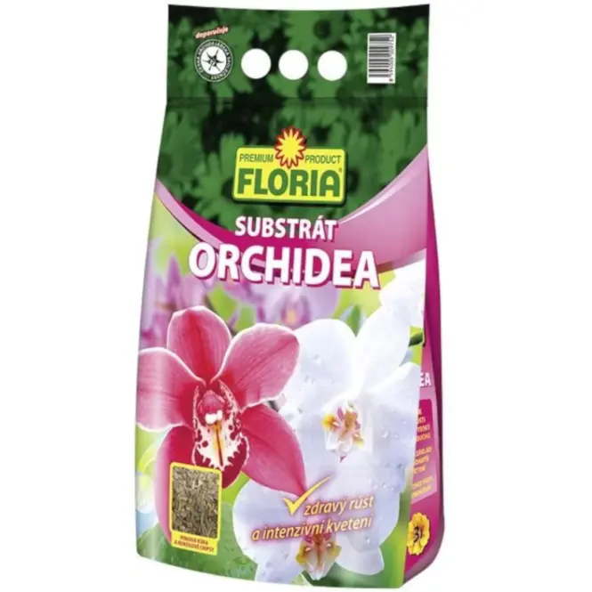 Floria Substrát pre orchidey 3 l - taška s úchytom