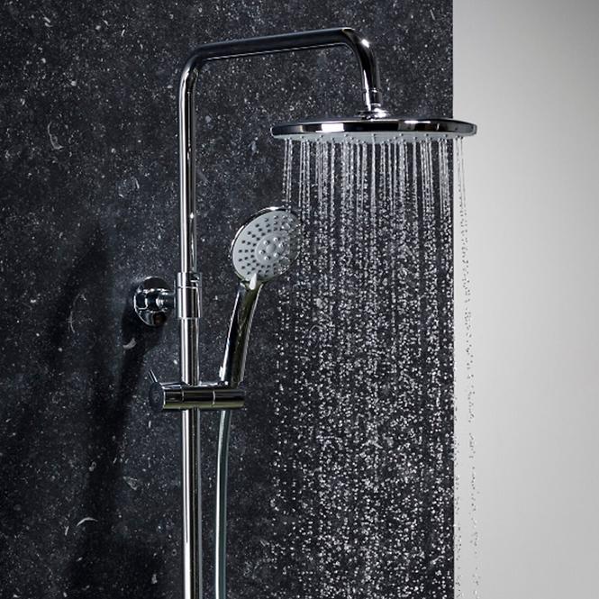 Moza sprchovy system s funkcia dažďovej sprchy s termostatickým miešačom
