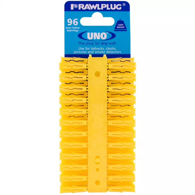 Hmoždinka univerzálna UNO DAMPER žltý 5x24 mm (96 ks)