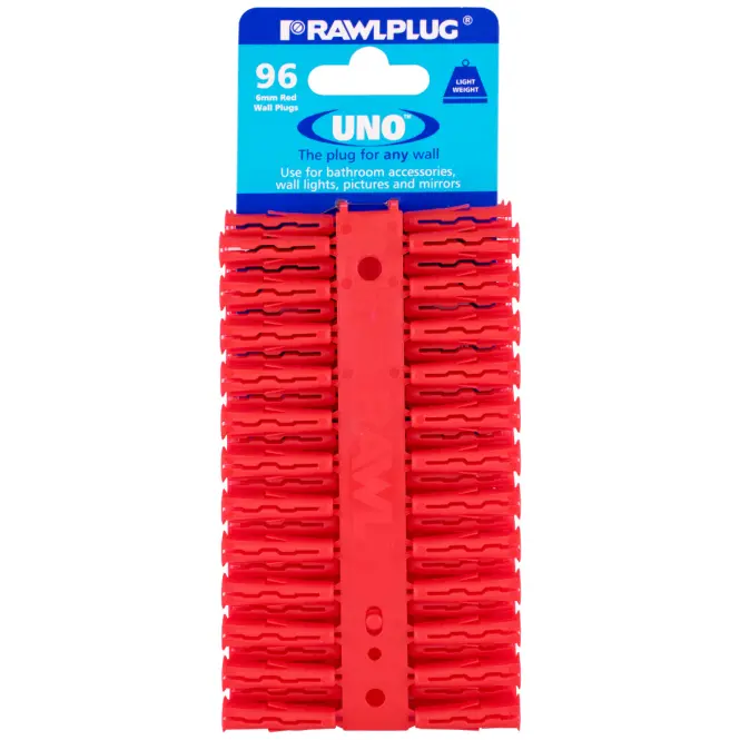 Hmoždinka univerzálna UNO RED 6x28 mm (96 ks)