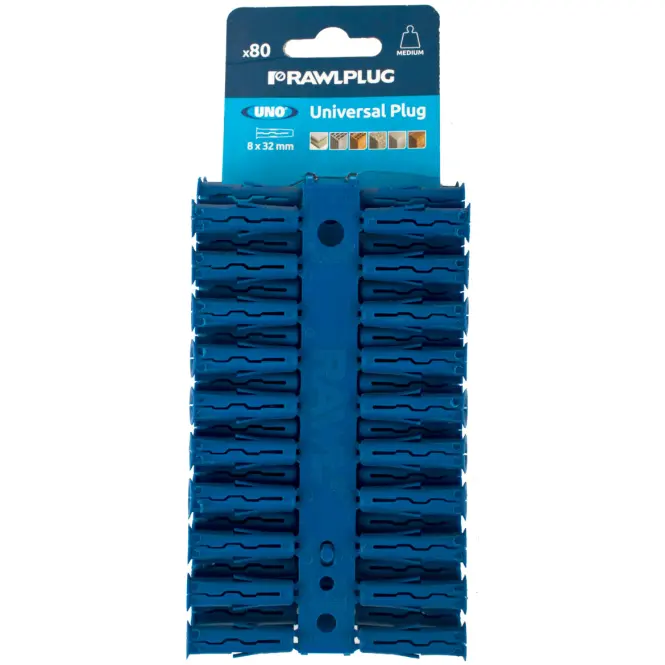 Hmoždinka univerzálna UNO BLUE 8 x 32 mm (80 ks)