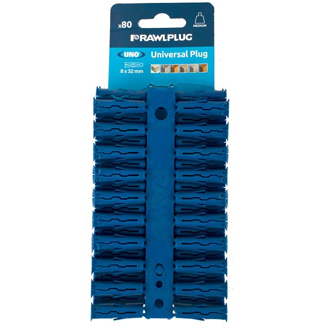Hmoždinka univerzálna UNO BLUE 8X32MM (80ks)