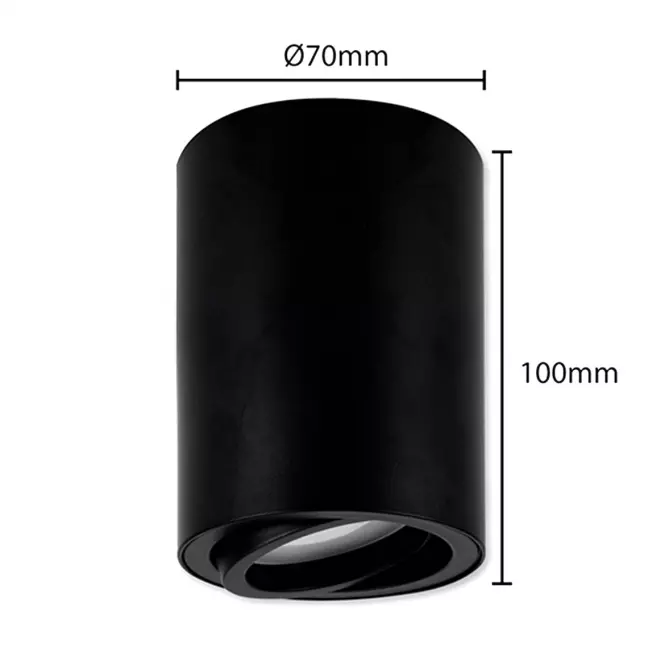 Nástenná lampa DWL GU10 Black 03533 K1,3