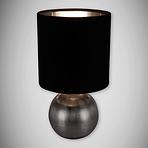 Stolná lampa Perlo E14 strieborná / čierna 03290 LB