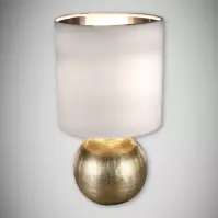 Luster Perlo E14 zlato/biely 03291 LB