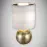 Stolná lampa Perlo E14 zlato/biely 03291 LB
