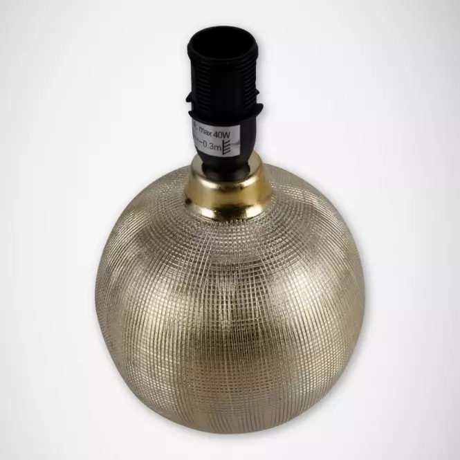 Stolná lampa Perlo E14 zlato/biely 03291 LB,6
