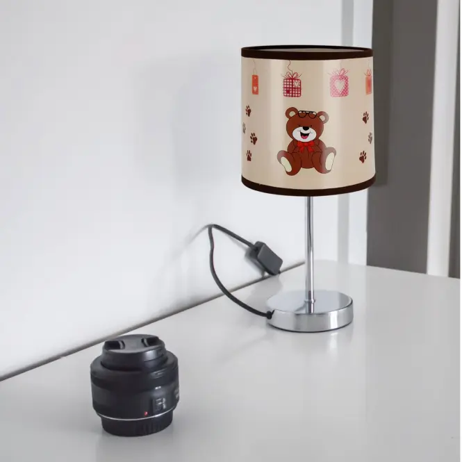 Stolná lampa Nuka E14 hnedá 0365 LB