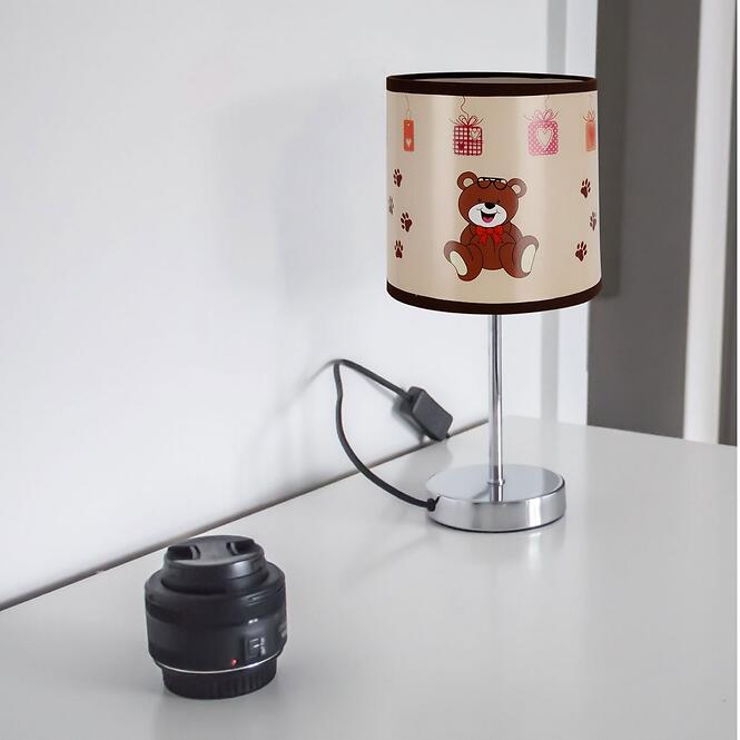 Stolná lampa Nuka E14 hnedá 0365 LB
