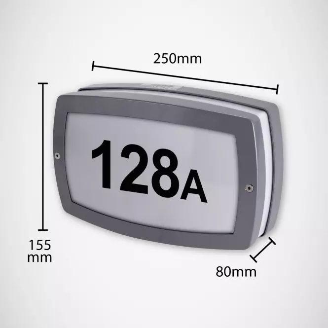 Nástenné svietidlo Solina LED 8W sivé 0368 K1