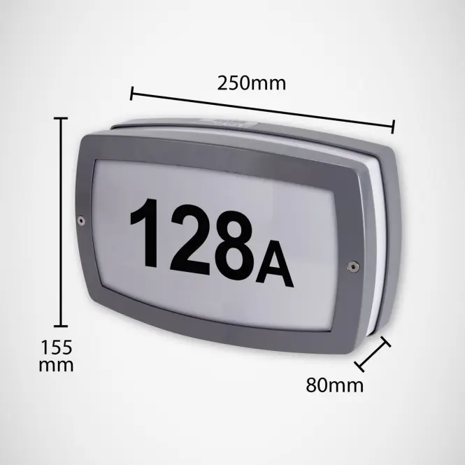 Nástenné svietidlo Solina LED 8W sivé 0368 K1,3
