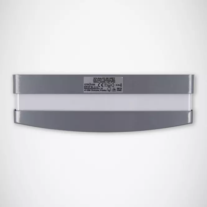 Nástenné svietidlo Solina LED 8W sivé 0368 K1