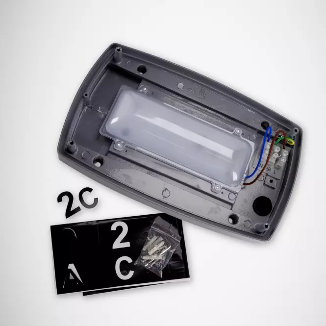 Nástenné svietidlo Solina LED 8W sivé 0368 K1