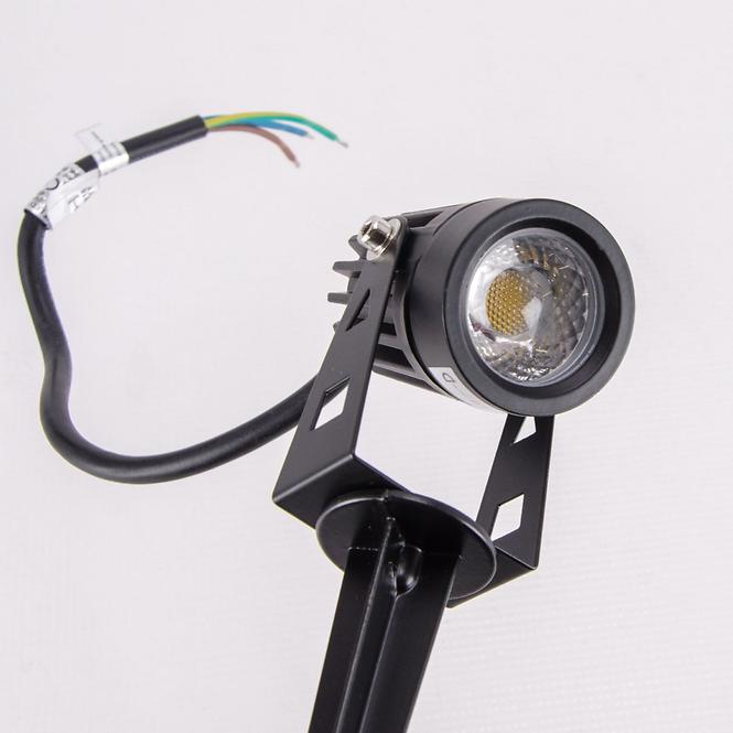 Bodové vonkajšie osvetlenie Plant LED 3W čierne 4500K 03129