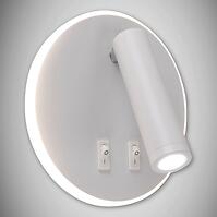 Nástenné bodové  svietidlo Otello LED C 6 W + 3 W biely 03722 K1