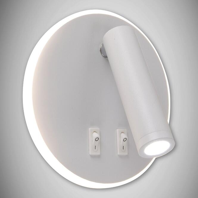 Nástenné bodové  svietidlo Otello LED C 6 W + 3 W biely 03722 K1