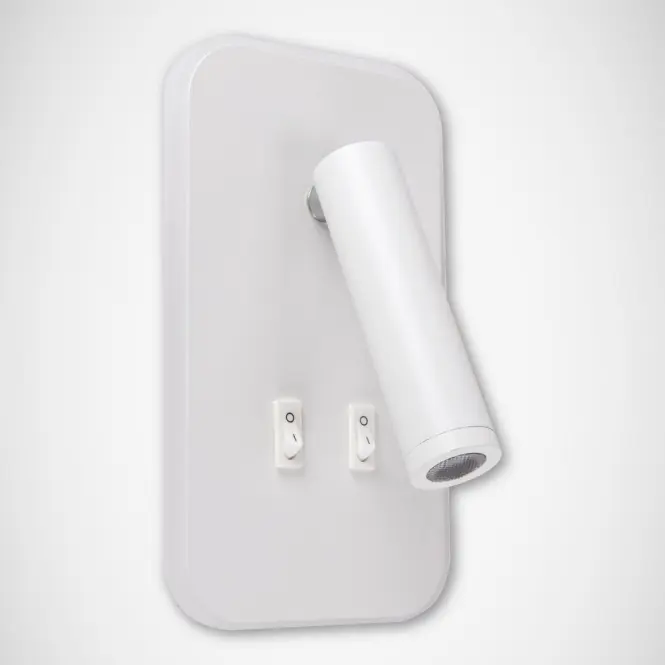Nástenné bodové svietidlo Otello LED D 6 W + 3 W biele 0372 K1,2