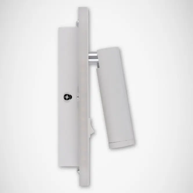 Nástenné bodové svietidlo Otello LED D 6 W + 3 W biele 0372 K1,5