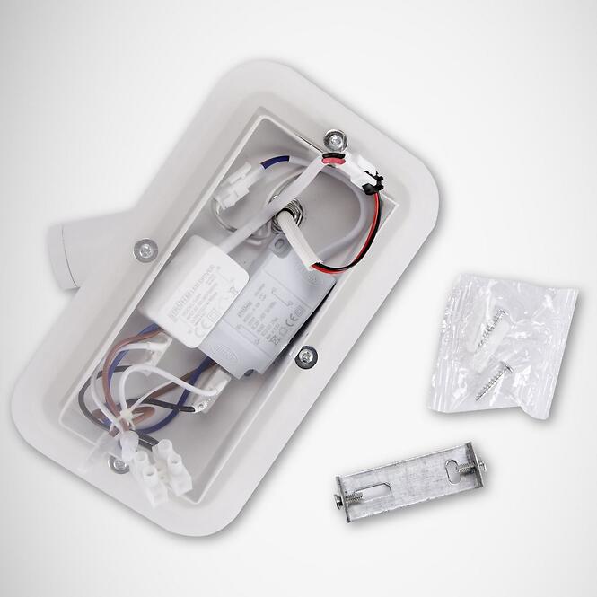 Nástenné bodové svietidlo Otello LED D 6 W + 3 W biele 0372 K1