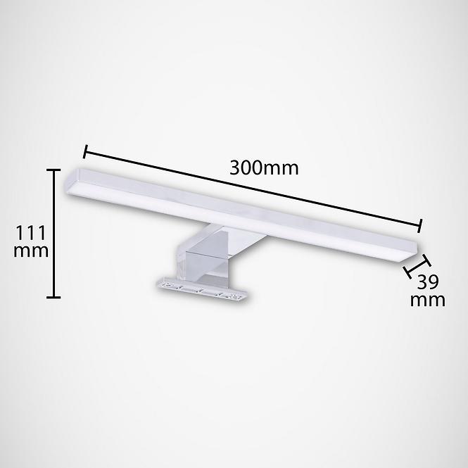 Nástenné svietidlo  Roxana LED 5W chróm 4000K 03748 K1