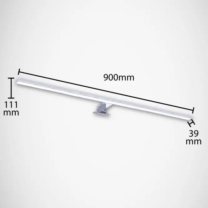 Nástenné svietidlo Roxana LED 15W chróm 4000K 03750 K1,3