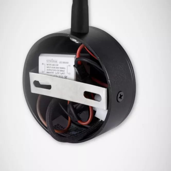 Nástenné bodové  svietidlo Pola LED 3,5W čierna 4000K 03739 LB