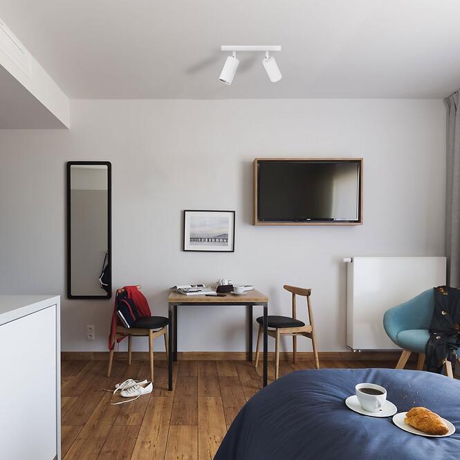 Stropné bodové svietidlo Manam GU10 2L biely 03760 K2,8