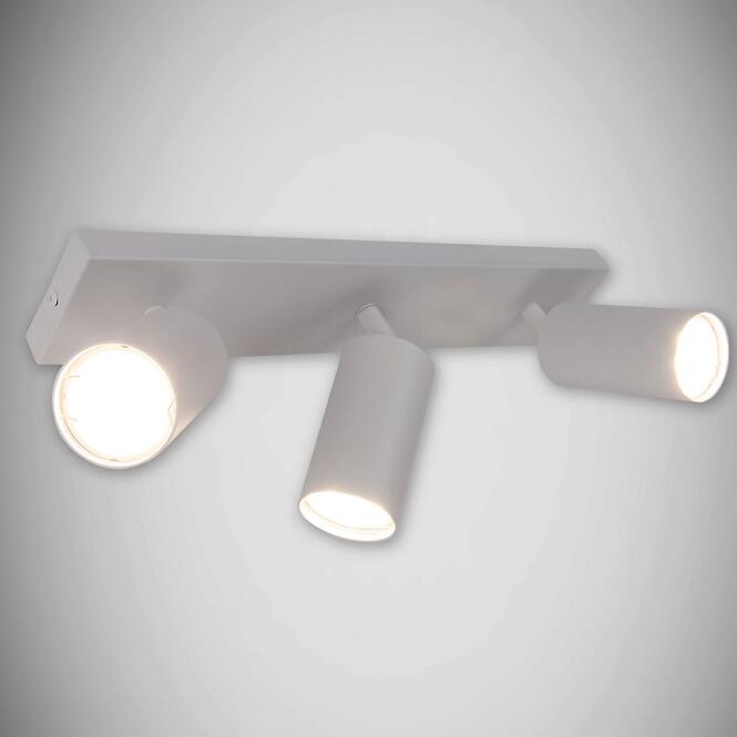 Stropné bodové svietidlo Manam GU10 3L biely 03761 K3